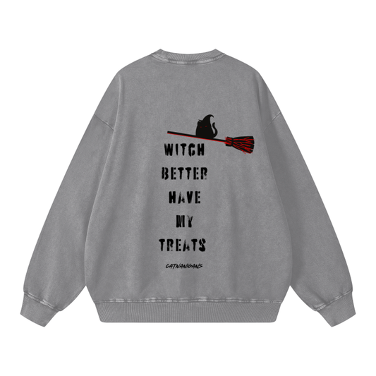 HALLOWEEN CAT MOM SWEATSHIRT